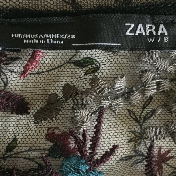 Embroidered Mesh Top - Picture 4 of 4